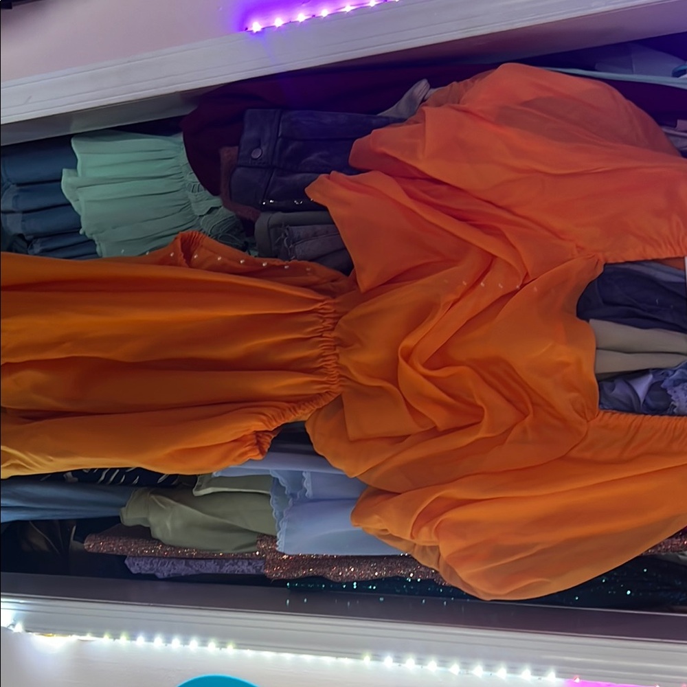 Vibrant Orange Dress